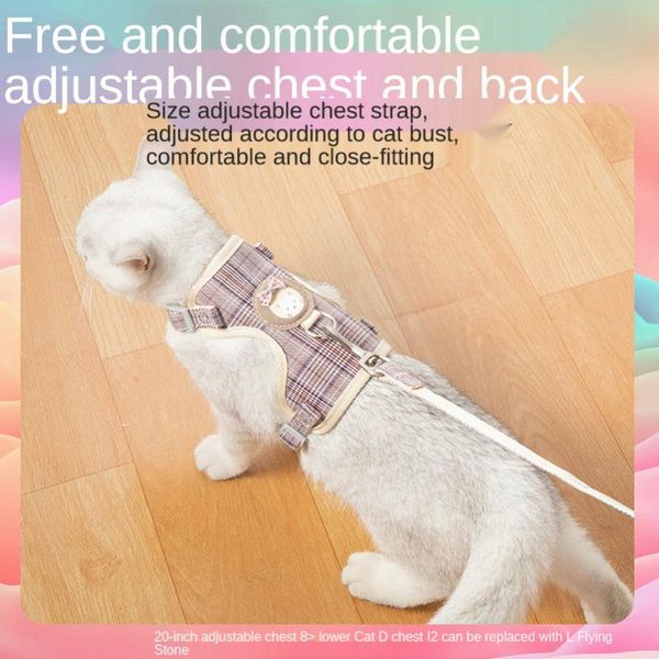 cat collars & leads traction rope, chest harness, vest-style clothes, japanese style cartoon, anti-stroke, chain, walking rope #pet
cat collars & leads traction rope, chest harness, vest-style clothes, japanese style cartoon, anti-stroke, chain, walking rope #pet