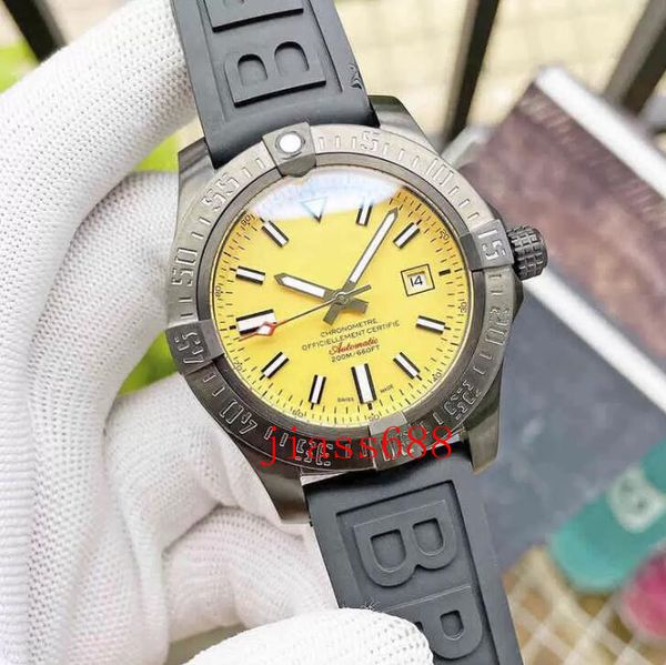 breitx ling mechanical wristwatches avenger series watch luminous gmt reloj stainless steel round rubber strap fashion mens watches, Slivery;brown
breitx ling mechanical wristwatches avenger series watch luminous gmt reloj stainless steel round rubber strap fashion mens watches, Slivery;brown