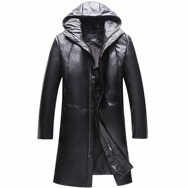 men's leather & faux genuine jacket men sheepskin coat down hooded jackets chaqueta cuero hombre yy1038b kj2104, Black
men's leather & faux genuine jacket men sheepskin coat down hooded jackets chaqueta cuero hombre yy1038b kj2104, Black