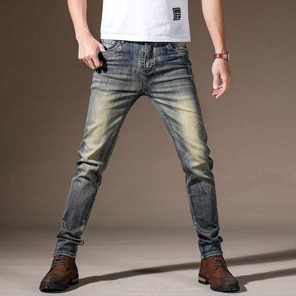 men's jeans vintage for men straight fit denim pants good quality male four seasons casual long stretch, Blue
men's jeans vintage for men straight fit denim pants good quality male four seasons casual long stretch, Blue