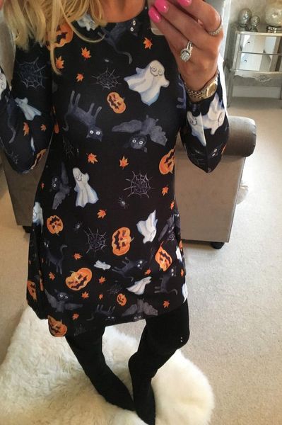halloween dress pumpkin holiday vintage print plus size women casual dresses 2021 fall clothes long sleeve, Black;gray
halloween dress pumpkin holiday vintage print plus size women casual dresses 2021 fall clothes long sleeve, Black;gray