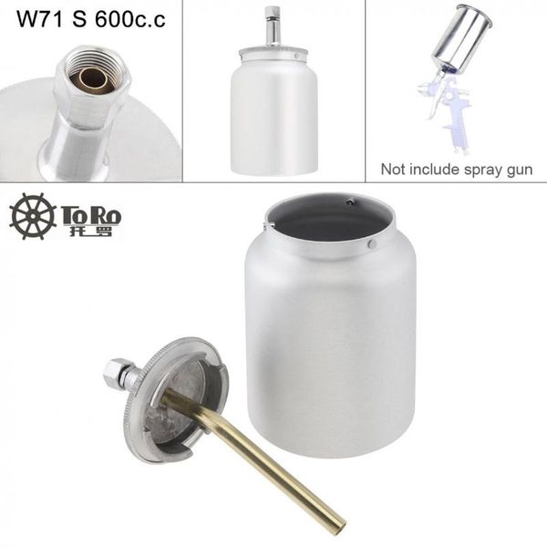 professional spray guns 600ml silvery stainless steel paint gun pot with 1/4 inch air inlet and screw thread connector for automotive
professional spray guns 600ml silvery stainless steel paint gun pot with 1/4 inch air inlet and screw thread connector for automotive