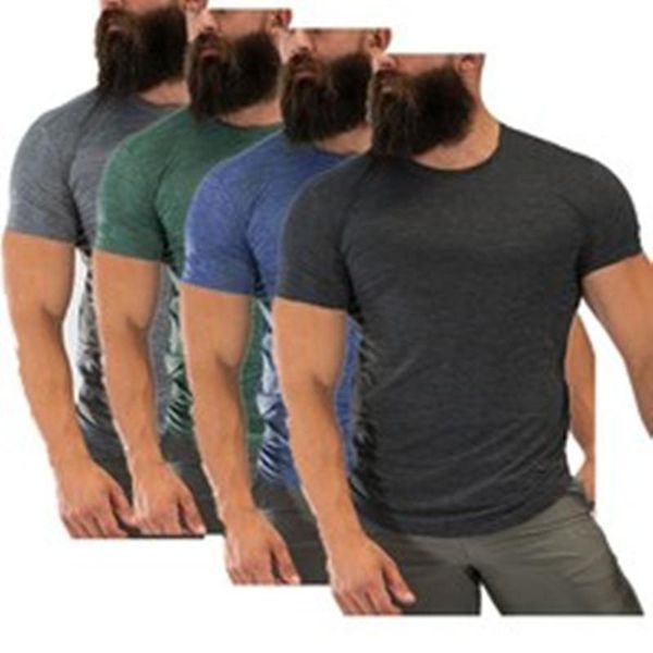 men's t-shirts summer high elasticity fitness running exercise round neck t-shirt casual tide brand sports short sleeve, White;black
men's t-shirts summer high elasticity fitness running exercise round neck t-shirt casual tide brand sports short sleeve, White;black