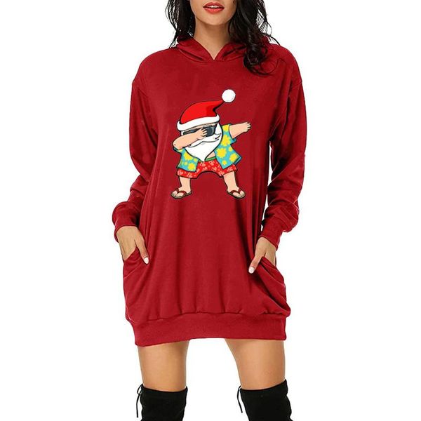 women's hoodies & sweatshirts fashion women casual merry christmas santa claus prints bag hip pocket long sleeves dress, Black
women's hoodies & sweatshirts fashion women casual merry christmas santa claus prints bag hip pocket long sleeves dress, Black