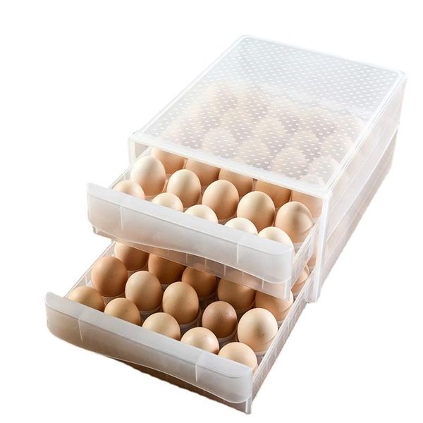 storage bottles & jars household egg box drawer-type refrigerator plastic transparent dumpling double layer tray
storage bottles & jars household egg box drawer-type refrigerator plastic transparent dumpling double layer tray