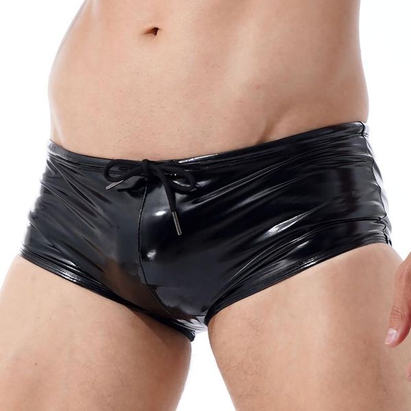 underpants male mens fashion glossy low rise swimming trunks patent leather leotard board shorts slim fit drawstring clubwear boxer, Black;white
underpants male mens fashion glossy low rise swimming trunks patent leather leotard board shorts slim fit drawstring clubwear boxer, Black;white