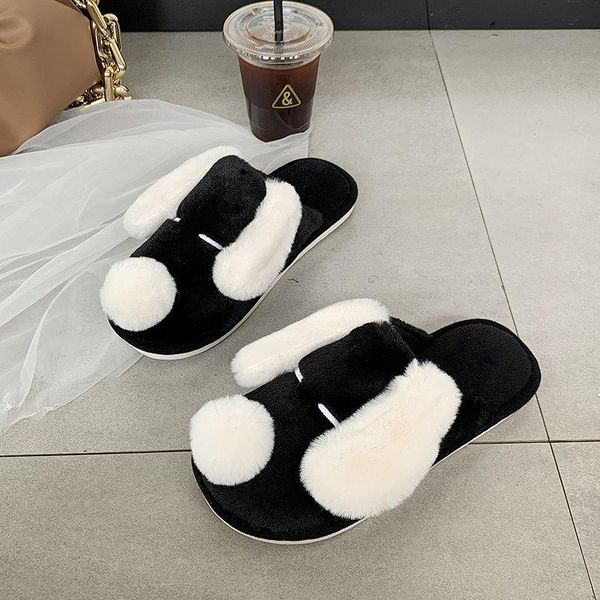 slippers 2021 winter cotton for women korean-style indoor warm girl's cartoon dog cute shoes plush footwears, Black
slippers 2021 winter cotton for women korean-style indoor warm girl's cartoon dog cute shoes plush footwears, Black