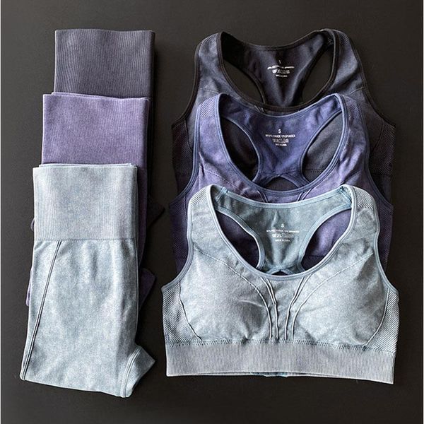 yoga outfit women gym clothes sleeveless crop seamless leggings and bra workout sports wear tights 2 piece fitness set
yoga outfit women gym clothes sleeveless crop seamless leggings and bra workout sports wear tights 2 piece fitness set