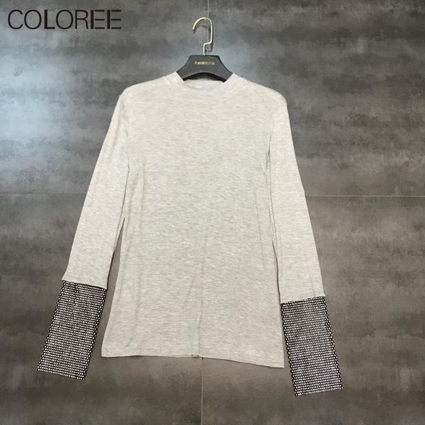 women's t-shirt white/black woman tshirts spring autumn casual o-neck long sleeve bling crystals women 2021 runway mujer camisetas
women's t-shirt white/black woman tshirts spring autumn casual o-neck long sleeve bling crystals women 2021 runway mujer camisetas