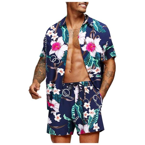 men's casual shirts floral print shorts hawaiian shirt summer men loose collar buttoned short sleeve two-piece suit ropa hombre, White;black
men's casual shirts floral print shorts hawaiian shirt summer men loose collar buttoned short sleeve two-piece suit ropa hombre, White;black