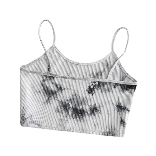 women camis tie dye summer crop ladies sleeveless vest tank shirts slim beach cropped, White
women camis tie dye summer crop ladies sleeveless vest tank shirts slim beach cropped, White
