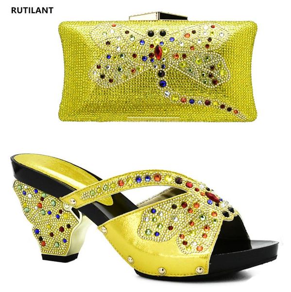 arrival yellow color women shoe and bag set in italy african wedding decorated with rhinestone dress shoes, Black
arrival yellow color women shoe and bag set in italy african wedding decorated with rhinestone dress shoes, Black