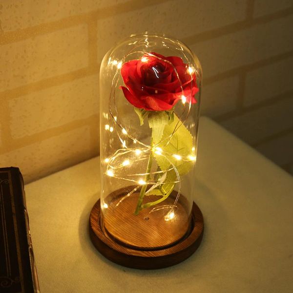 romantic artificial flower rose in glass dome lighting ornaments valentine's day gift birthday present for home decoration decorative f
romantic artificial flower rose in glass dome lighting ornaments valentine's day gift birthday present for home decoration decorative f