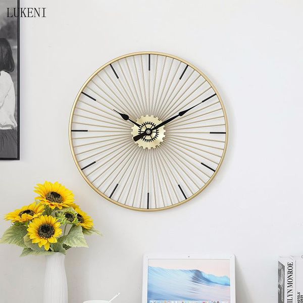 wall clocks round 24 inches golden iron living room clock modern minimalist creative hanging bedroom decoration watch
wall clocks round 24 inches golden iron living room clock modern minimalist creative hanging bedroom decoration watch