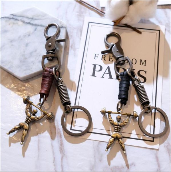 keychains fashion men's leather + metal fitness key chain ring holder waist hanged keyholder car detachable keychain accessories, Silver
keychains fashion men's leather + metal fitness key chain ring holder waist hanged keyholder car detachable keychain accessories, Silver