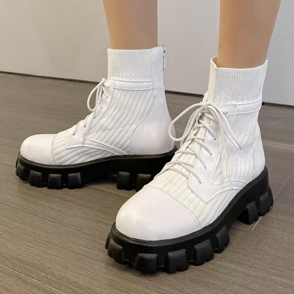 boots brand big size 46 stylish tire skidproof sole winter shoes women knitting ankle, Black
boots brand big size 46 stylish tire skidproof sole winter shoes women knitting ankle, Black