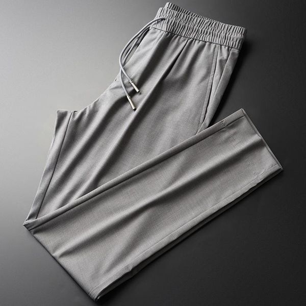 men's pants grey summer mens luxury elastic waist casual trousers plus size 4xl fashion slim fit drawstring man, Black
men's pants grey summer mens luxury elastic waist casual trousers plus size 4xl fashion slim fit drawstring man, Black