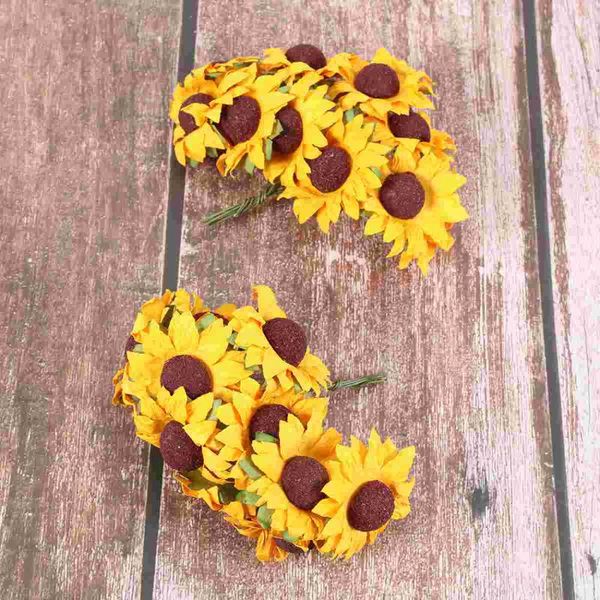 decorative flowers & wreaths 100pcs chic mini artificial paper sunflower wedding decor craft diy (orange)
decorative flowers & wreaths 100pcs chic mini artificial paper sunflower wedding decor craft diy (orange)
