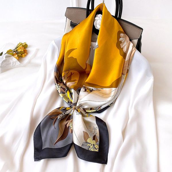 women natural silk square scarf fashion print headscarf office lady elegant shawls female hijabs beautiful gift 90x90cm scarves, Blue;gray
women natural silk square scarf fashion print headscarf office lady elegant shawls female hijabs beautiful gift 90x90cm scarves, Blue;gray