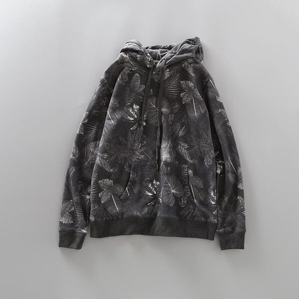 women's hoodies & sweatshirts spring retro ink wash painting drawings leaf print based casual cotton loose hoodie female, Black
women's hoodies & sweatshirts spring retro ink wash painting drawings leaf print based casual cotton loose hoodie female, Black