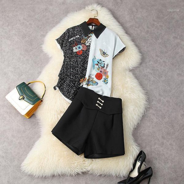 women's tracksuits europe and the united states clothing summer 2021 short sleeved shirt with printed lapels black shorts fashion suit, Gray
women's tracksuits europe and the united states clothing summer 2021 short sleeved shirt with printed lapels black shorts fashion suit, Gray