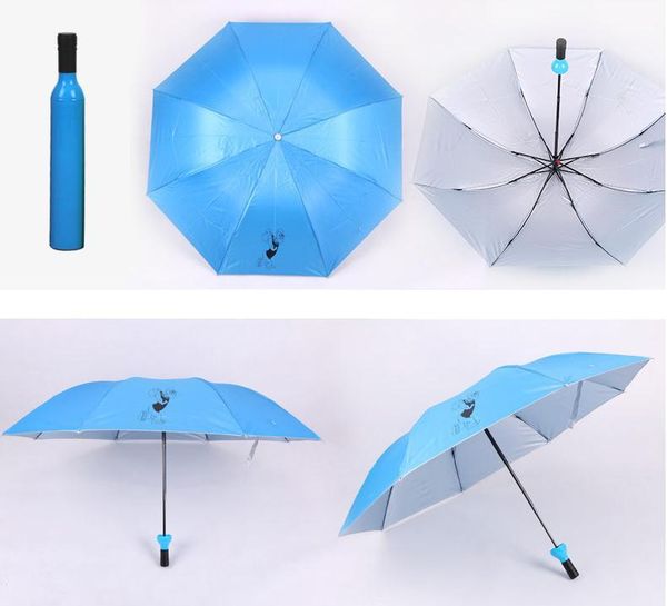 umbrellas 50pcs wine bottle umbrella 3 folding sun-rain uv mini for women men rain gear gifts wholesale
umbrellas 50pcs wine bottle umbrella 3 folding sun-rain uv mini for women men rain gear gifts wholesale