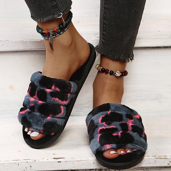 slippers women plush open toe female indoors home floor slipper women's flat shoes ladies leopard casual fashion furry slides, Black
slippers women plush open toe female indoors home floor slipper women's flat shoes ladies leopard casual fashion furry slides, Black