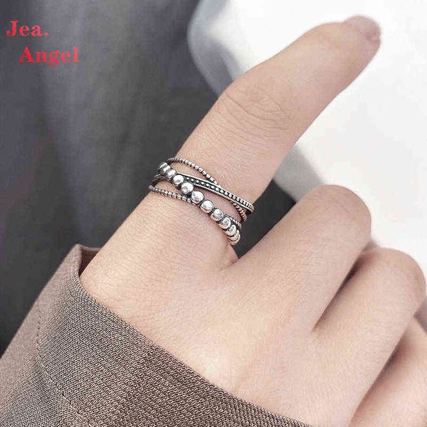 jea.angel 925 silver fashion multilayer round dots chain cross vintage ring thin geometric finger ring for women men jewelry g1125, Slivery;golden
jea.angel 925 silver fashion multilayer round dots chain cross vintage ring thin geometric finger ring for women men jewelry g1125, Slivery;golden