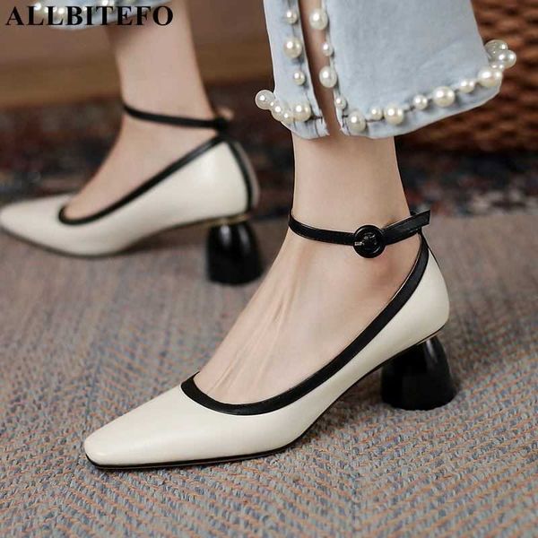 allbitefo thick heels genuine leather ankle buckle women shoes autumn/spring women heels shoes high heels shoes zapatos de mujer 210611, Black
allbitefo thick heels genuine leather ankle buckle women shoes autumn/spring women heels shoes high heels shoes zapatos de mujer 210611, Black