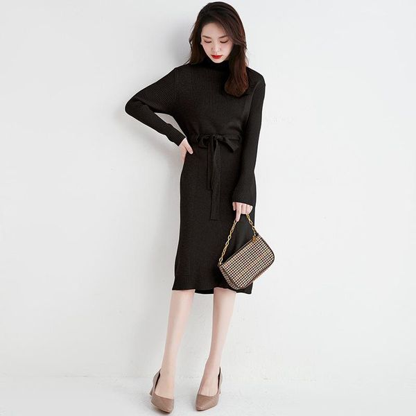 casual dresses ladies winter clothing long slim fit dress women elegant tied waist trimming knitted women's autumn female streetwear, Black;gray
casual dresses ladies winter clothing long slim fit dress women elegant tied waist trimming knitted women's autumn female streetwear, Black;gray