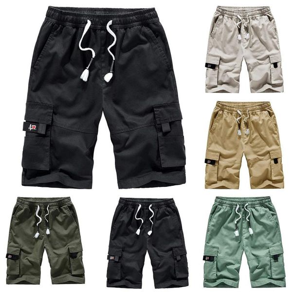 men's shorts plus size cargo multi-pockets relaxed summer beach pants short homme pantalones cortos ropa de hombre, White;black
men's shorts plus size cargo multi-pockets relaxed summer beach pants short homme pantalones cortos ropa de hombre, White;black