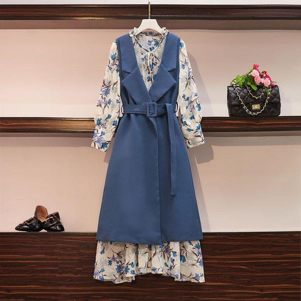 casual dresses 2021 large size women 's clothing slimming suit dress fashion elegant two - piece, Black;gray
casual dresses 2021 large size women 's clothing slimming suit dress fashion elegant two - piece, Black;gray