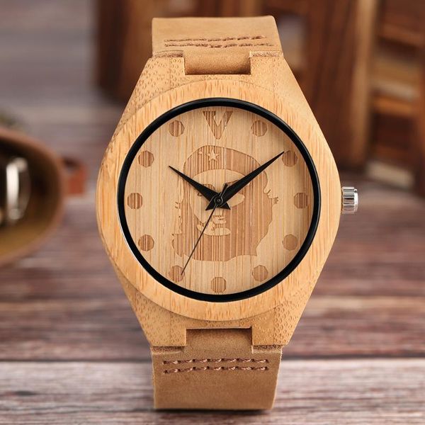 wristwatches classic che guevara engraved dial bamboo watch for men black analog display genuine leather quartz wristwatch stylish man clock, Slivery;brown
wristwatches classic che guevara engraved dial bamboo watch for men black analog display genuine leather quartz wristwatch stylish man clock, Slivery;brown