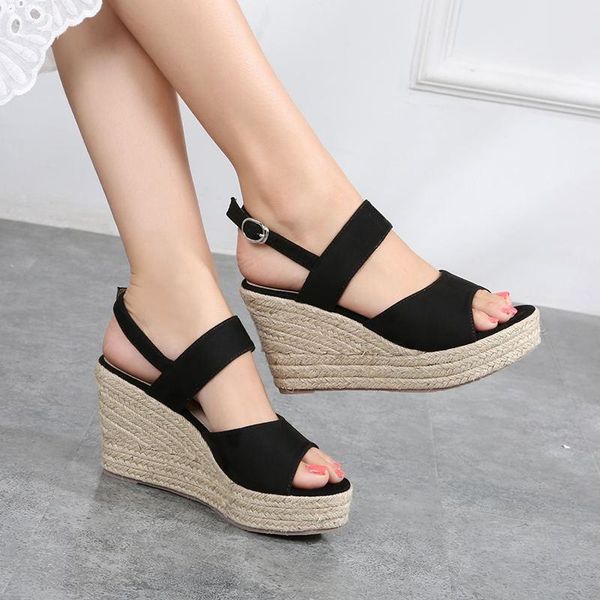 handmade sandal comfort shoes for women espadrilles platform summer heels large size all-match muffins shoe open toe suit female dress, Black
handmade sandal comfort shoes for women espadrilles platform summer heels large size all-match muffins shoe open toe suit female dress, Black