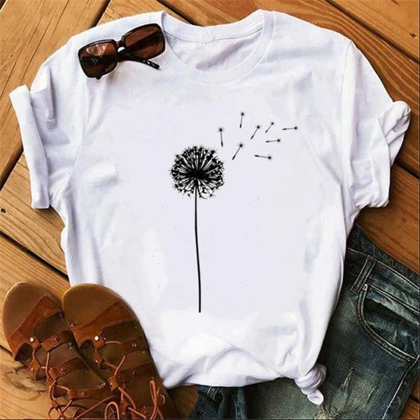 summer dandelion bouquet print women short sleeve casual loose white girls students lady vogue tees
summer dandelion bouquet print women short sleeve casual loose white girls students lady vogue tees