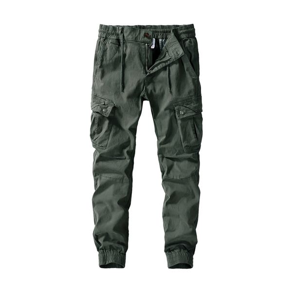 large men's overalls sportswear winter thickened elastic waist cotton multi pocket casual pants, Black
large men's overalls sportswear winter thickened elastic waist cotton multi pocket casual pants, Black