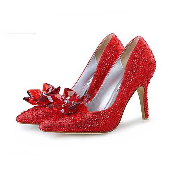 dress shoes nikal wedding female white drill rhinestone crystal stiletto pointed red bridal fashion high heels, Black
dress shoes nikal wedding female white drill rhinestone crystal stiletto pointed red bridal fashion high heels, Black