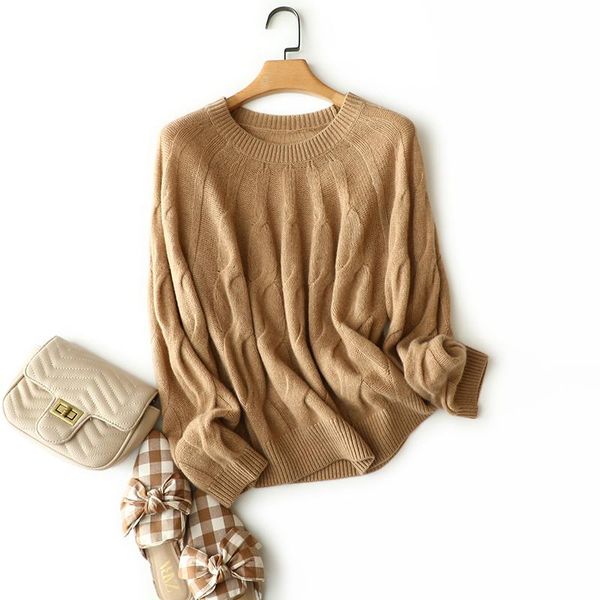 women's sweaters 100% cashmere pullover women casual style 3 colors solid long sleeve loose crew neck cable sweater fashion, White;black
women's sweaters 100% cashmere pullover women casual style 3 colors solid long sleeve loose crew neck cable sweater fashion, White;black