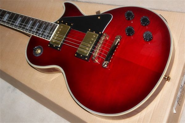 flyoung lp electric guitar deep wine red body lp pickup golden bridge can be customized as required
flyoung lp electric guitar deep wine red body lp pickup golden bridge can be customized as required