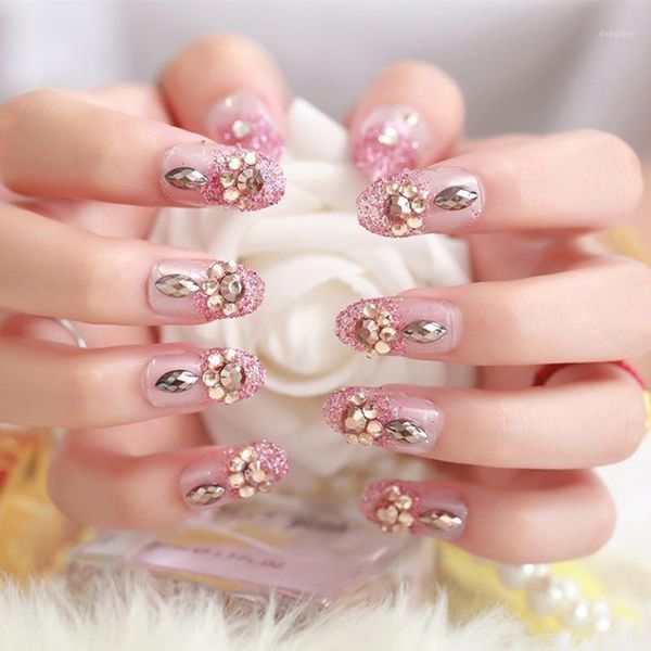 24pcs luxe shining rhinestone bruiloft kunstnagels transparant glitter gems ontworpen vierkante volledige korte nep nagels bruid1, Red;gold
24pcs luxe shining rhinestone bruiloft kunstnagels transparant glitter gems ontworpen vierkante volledige korte nep nagels bruid1, Red;gold