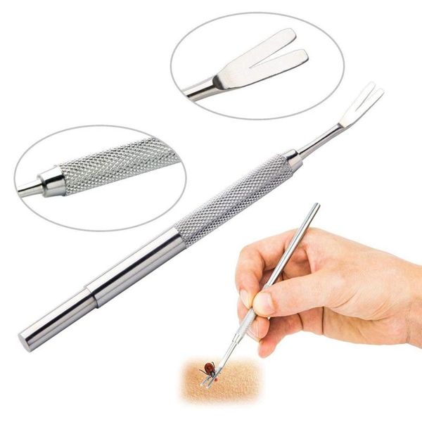 dog apparel pet flea remover tick removal tool stainless steel double head fork tweezers clip dogs cat puppy supplies
dog apparel pet flea remover tick removal tool stainless steel double head fork tweezers clip dogs cat puppy supplies