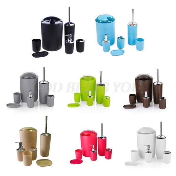 bath accessory set six-piece bathroom set, toothbrush holder, tooth cup, soap dispenser, box, toilet brush and trash can drop ship
bath accessory set six-piece bathroom set, toothbrush holder, tooth cup, soap dispenser, box, toilet brush and trash can drop ship