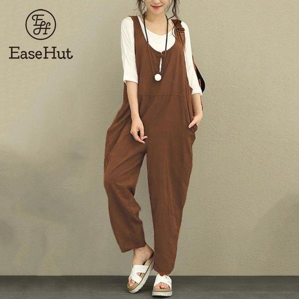 easehut retro cotton linen rompers womens jumpsuits 2021 female backless overalls playsuit plus size pantalon palazzo macacao, Black;white
easehut retro cotton linen rompers womens jumpsuits 2021 female backless overalls playsuit plus size pantalon palazzo macacao, Black;white