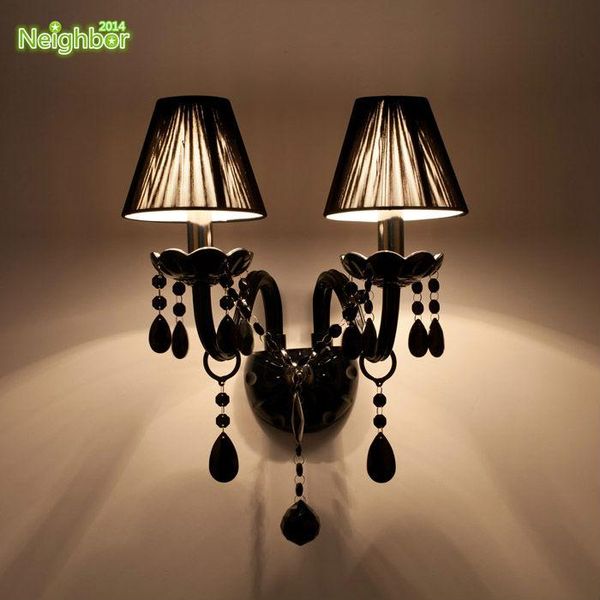 wall lamp modern black k9 crystal for bedroom living room sconces ceiling 1/2light indoor lighting pared lampada de parede
wall lamp modern black k9 crystal for bedroom living room sconces ceiling 1/2light indoor lighting pared lampada de parede