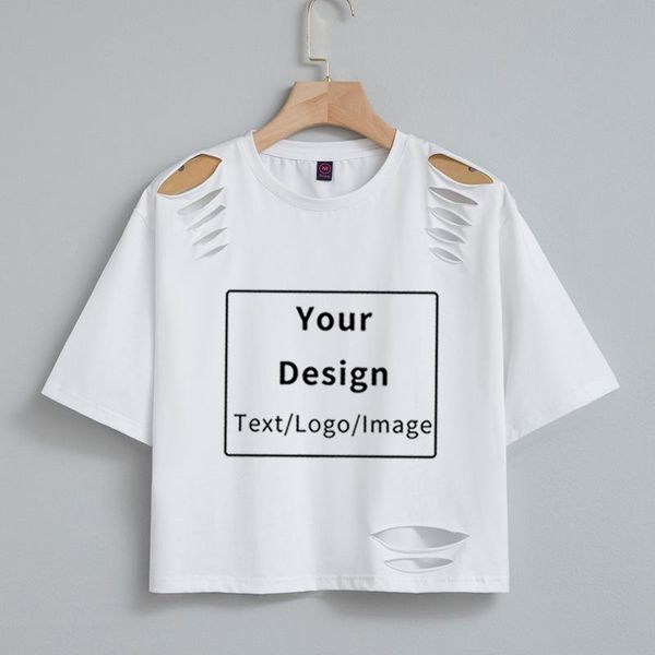 women's t-shirt custom crop t shirt printing logo graphic tee ladies letter customized cotton tshirts women short sleeve hole tshirt su, White
women's t-shirt custom crop t shirt printing logo graphic tee ladies letter customized cotton tshirts women short sleeve hole tshirt su, White
