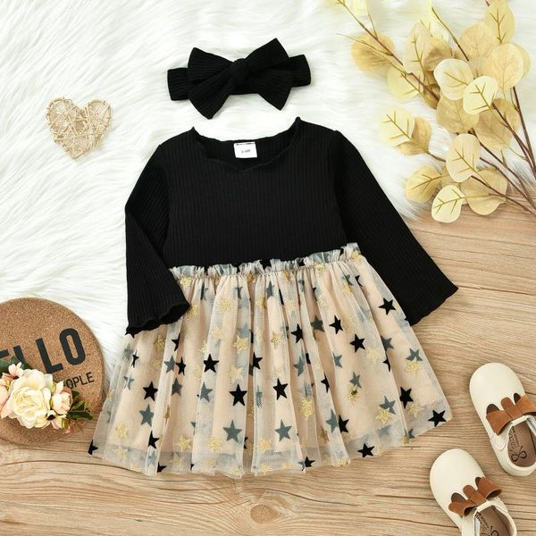 girl's dresses baby girls princess a-line dress set toddler long sleeve patchwork star print tulle with headband, Red;yellow
girl's dresses baby girls princess a-line dress set toddler long sleeve patchwork star print tulle with headband, Red;yellow