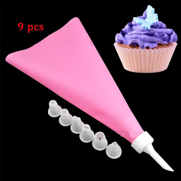 baking & pastry tools 9-piece diy tool plastic decorating mouth milking bag kitchen cake supplies
baking & pastry tools 9-piece diy tool plastic decorating mouth milking bag kitchen cake supplies