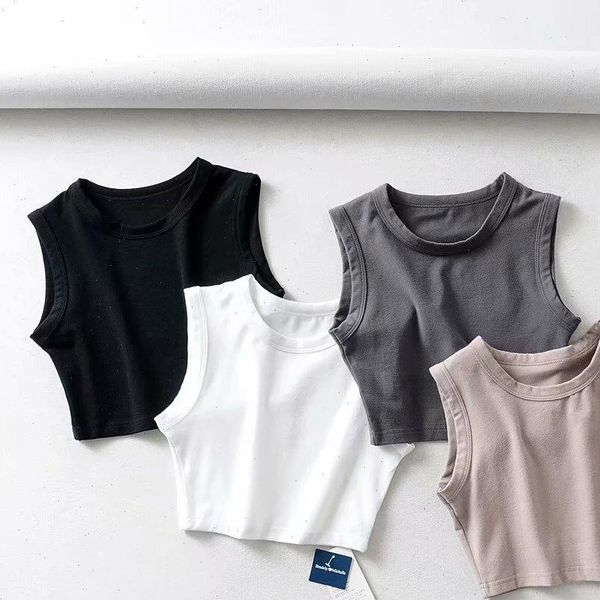 fashionable women camis wild tight short high waist sleeveless t shirt exercise fitness cycling navel womens, White
fashionable women camis wild tight short high waist sleeveless t shirt exercise fitness cycling navel womens, White