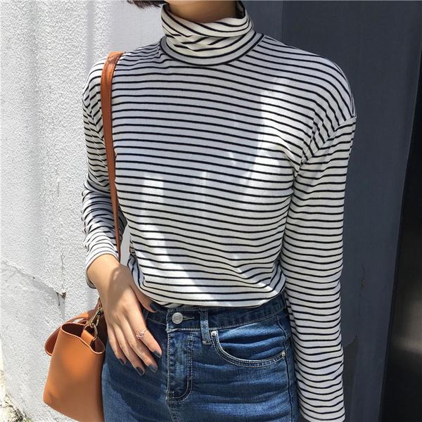 women's sweaters turtleneck bottoming knit shirt long sleeve spring and autumn 2021 hundred, White;black
women's sweaters turtleneck bottoming knit shirt long sleeve spring and autumn 2021 hundred, White;black