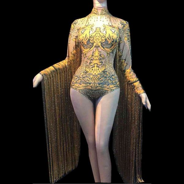 Stage Wear Sparkly Rhinestones Fringes Dance Costume Women Nightclub Performance Show Outfit Tassel Bodysuit Rave Festival Clothing SK40, Black;red
Stage Wear Sparkly Rhinestones Fringes Dance Costume Women Nightclub Performance Show Outfit Tassel Bodysuit Rave Festival Clothing SK40, Black;red